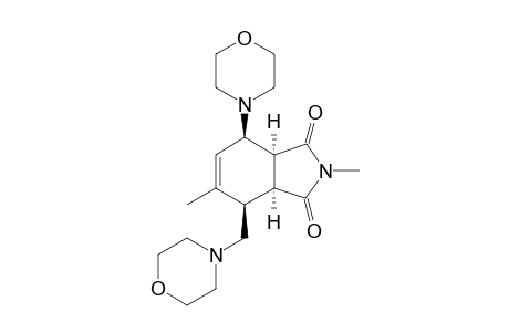 (3aS,4R,7R,7aS)-2,5-dimethyl-7-morpholino-4-(morpholinomethyl)-3a,4,7,7a-tetrahydroisoindole-1,3-dione