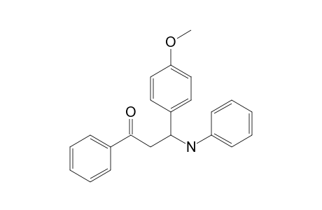 3-(4-Methoxyphenyl)-1-phenyl-3-phenylazanyl-propan-1-one