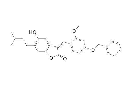2(3H)-Benzofuranone, 5-hydroxy-3-[[2-methoxy-4-(phenylmethoxy)phenyl]methylene]-6-(3-methyl-2-butenyl)-