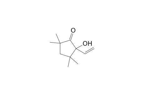 2-ethenyl-2-hydroxy-3,3,5,5-tetramethylcyclopentan-1-one