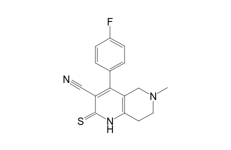 4-(4-Fluorophenyl)-6-methyl-2-sulfanylidene-1,5,7,8-tetrahydro-1,6-naphthyridine-3-carbonitrile