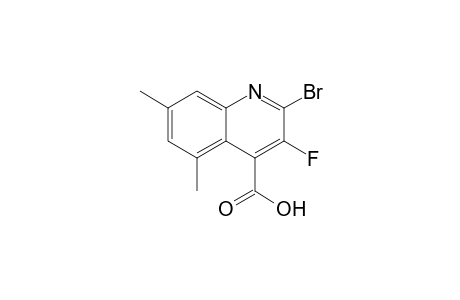 2-Bromo-3-fluoro-5,7-dimethylquinoline-4-carboxylic acid