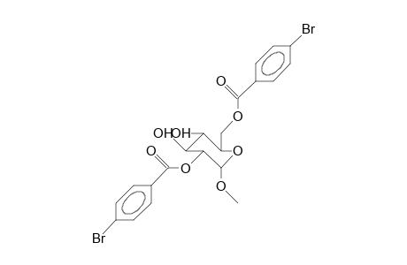 Methyl 2,6-bis(O-[4-bromo-benzoyl]).alpha.-D-glucopyranoside
