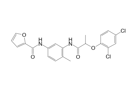 N-(3-{[2-(2,4-dichlorophenoxy)propanoyl]amino}-4-methylphenyl)-2-furamide