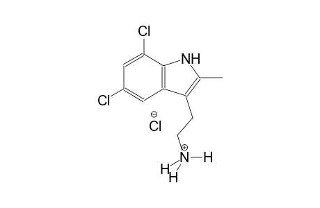 1H-indole-3-ethanaminium, 5,7-dichloro-2-methyl-, chloride