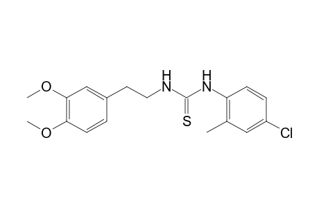 1-(4-chloro-o-tolyl)-3-(3,4-dimethoxyphenethyl)-2-thiourea