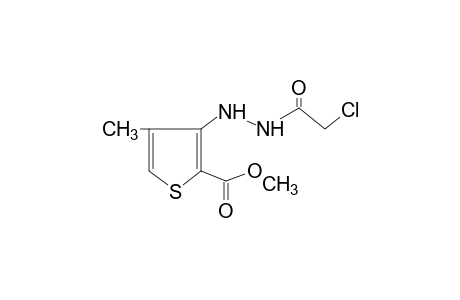 3-[2-(chloroacetyl)hydrazino]-4-methyl-2-thiophenecarboxylic acid, methyl ester