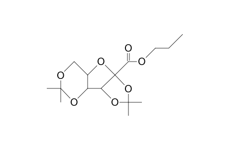 2,3:4,6-Bis(O-isopropylidene)-xylo-2-hexulofuranosonic acid, propyl ester