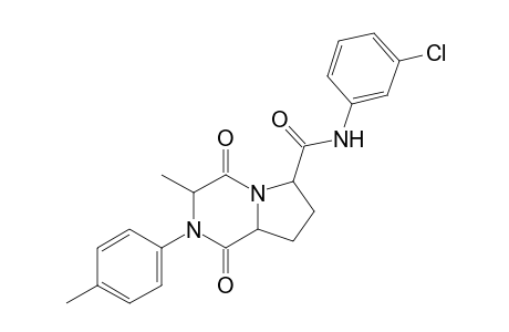 3'-chloro-1,4-dioxo-3-methyloctahydro-2-p-tolylpyrrolo[1,2-a]pyrazine-6-carboxanilide