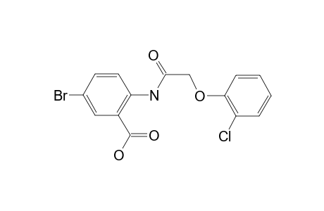 5-Bromanyl-2-[2-(2-chloranylphenoxy)ethanoylamino]benzoic acid