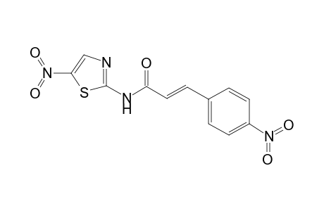 (2E)-3-(4-nitrophenyl)-N-(5-nitro-1,3-thiazol-2-yl)-2-propenamide