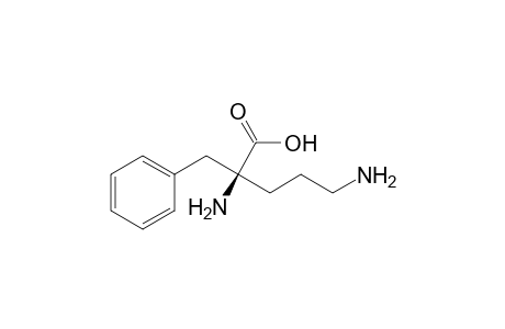 (2S)-2,5-diamino-2-benzylpentanoic acid