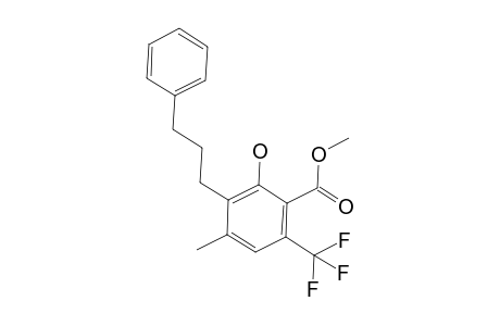 Methyl 2-hydroxy-4-methyl-3-(3-phenylpropyl)-6-(trifluoromethyl)benzoate