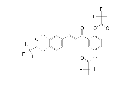 3-Methoxy-4,2',5'-trihydroxychalcone, tris(trifluoroacetate)