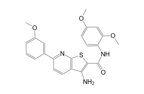 3-amino-N-(2,4-dimethoxyphenyl)-6-(3-methoxyphenyl)thieno[2,3-b]pyridine-2-carboxamide