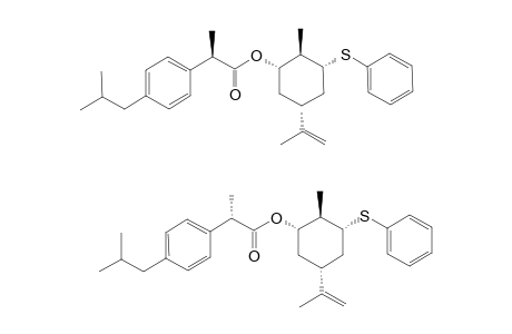 (1S,2S,2''R,3R,5S)/(1S,2S,2''S,3S,5S)-2-(4-ISOBUTYLPHENYL)-PROPIONIC-ACID-5-ISOPROPENYL-2-METHYL-3-PHENYLSULFANYL-CYCLOHEXYLESTER