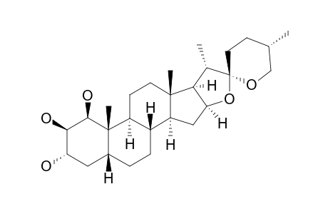 TOKOROGENIN=(25R)-5-BETA-SPIROSTAN-1-BETA,2-BETA,3-ALPHA-TRIOL