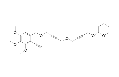 2-((4-((4-((2-ethynyl-3,4,5-trimethoxybenzyl)oxy)but-2-yn-1-yl)oxy)but-2-yn-1-yl)oxy)tetrahydro-2H-pyran