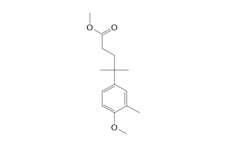4-(4-methoxy-m-tolyl)-4-methylvaleric acid, methyl ester
