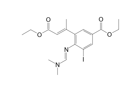 Ethyl 4-{[(E)-(Dimethylamino)methylidene]amino]-3-[(1Z)-3-ethoxy-1-methyl-3-oxoprop-1-enyl]-5-iodobenzoate