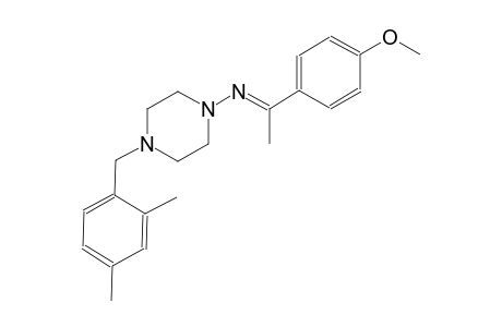 N-[4-(2,4-dimethylbenzyl)-1-piperazinyl]-N-[(E)-1-(4-methoxyphenyl)ethylidene]amine