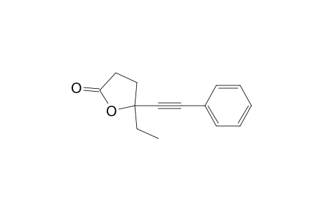 2(3H)-Furanone, 5-ethyldihydro-5-(phenylethynyl)-