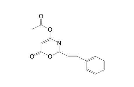 6-Oxo-2-[(E)-2-phenylethenyl]-6H-1,3-oxazin-4-yl acetate