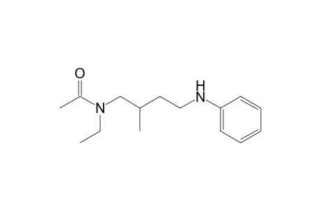 N-(4-anilino-2-methyl-butyl)-N-ethyl-acetamide