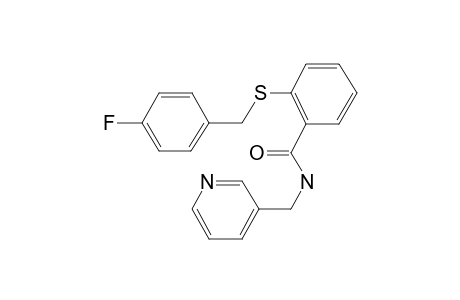 2-(4-Fluoro-benzylsulfanyl)-N-pyridin-3-ylmethyl-benzamide