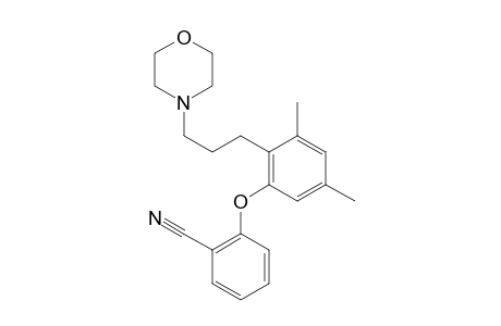 2-(3,5-Dimethyl-2-(3-morpholinopropyl)phenoxy)benzonitrile