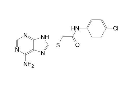 acetamide, 2-[(6-amino-9H-purin-8-yl)thio]-N-(4-chlorophenyl)-
