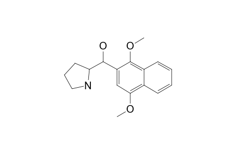 ALPHA-(1,4-DIMETHOXY-2-NAPHTHALENYL)-2-PYRROLIDINE-METHANOL;(STEREOISOMER-1)