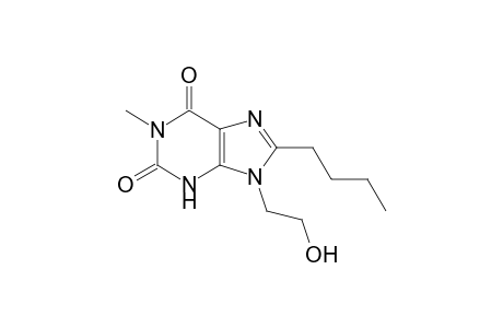 8-Butyl-9-(2-hydroxyethyl)-1-methyl-3H-purine-2,6-dione