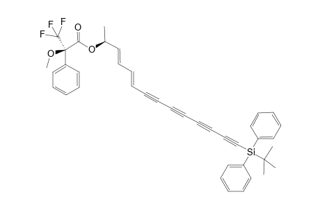 (2S)-14-(tert-Butyldiphenylsilyl)-3E,5(E/Z)-tetradecadiene-7,9,11,13-tetrayn-2-ol (R)-MTPA ester