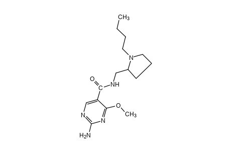 2-amino-N-[(1-butyl-2-pyrrolidinyl)methyl]-4-methoxy-5-pyrimidine carboxamide