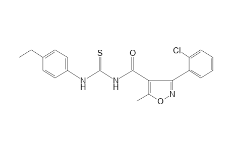 1-{[3-(o-chlorophenyl)-5-methyl-4-isoxazolyl]carbonyl}-3-(p-ethylphenyl)-2-thiourea