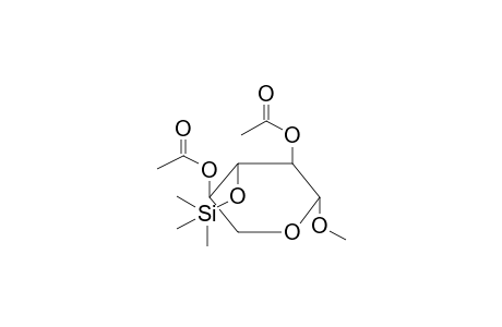 Methyl-2,4-di-O-acetyl-3-O-trimethylsilyl.beta.-D-xylopyranosid