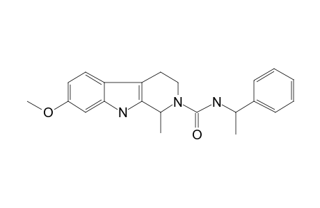 .beta.-Carboline, 1,2,3,4-tetrahydro-2-(1'-phenethyl)carbamyl-7-methoxy-