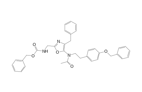 2-(((Carbobenzyloxy)amino)methyl)-4-benzyl-5-((p-(benzyloxy)-phenethyl)acetylamino)oxazole