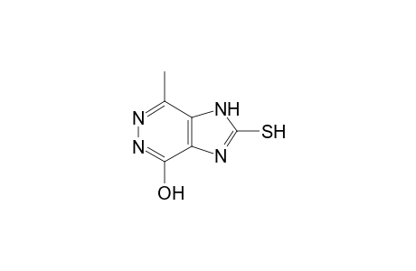 7-Methyl-2-sulfanyl-1H-imidazo[4,5-d]pyridazin-4-ol