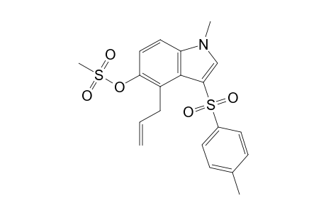 Methanesulfonic acid 4-allyl-1-methyl-3-(4-toluenesulfonyl)-1H-indol-5-yl ester