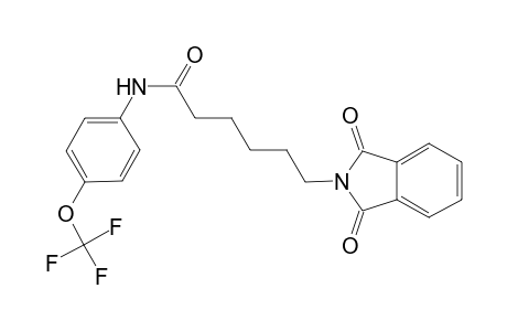 6-(1,3-Dioxo-1,3-dihydro-2H-isoindol-2-yl)-N-[4-(trifluoromethoxy)phenyl]hexanamide