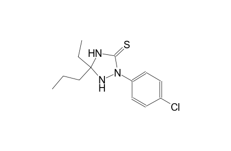 1,2,4-triazolidine-3-thione, 2-(4-chlorophenyl)-5-ethyl-5-propyl-