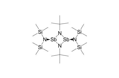 TRANS-2,4-BIS-[BIS-(TRIMETHYLSILYL)-AMINO]-1,3-DI-TERT.-BUTYL-1,2,3,4-DIAZADISTIBETIDINE