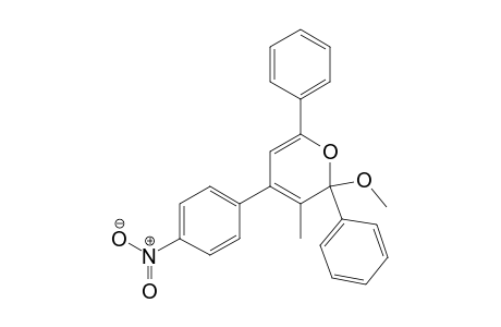 2-Methoxy-3-methyl-4-(4-nitrophenyl)-2,6-diphenyl-2H-pyrane