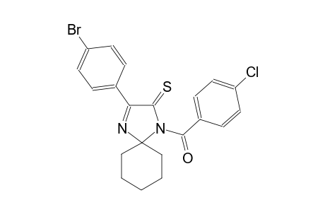 3-(4-bromophenyl)-1-(4-chlorobenzoyl)-1,4-diazaspiro[4.5]dec-3-ene-2-thione