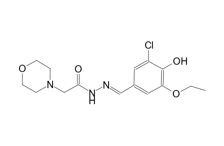 N'-[(E)-(3-chloro-5-ethoxy-4-hydroxyphenyl)methylidene]-2-(4-morpholinyl)acetohydrazide