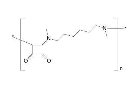 Poly[N-methylazhexi-n-methylazamer-alt-quadratyl(1,2)amer]; polyamide from n,n'-dimethyl-1,6-diaminohexane and 1,2-quadratic acid; poly(squarylamide), aliphatic