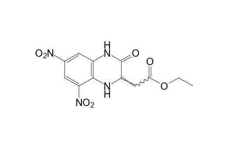 3,4-dihydro-6,8-dinitro-3-oxo-delta 2(1H),a-quinoxalineacetic acid, ethyl etser