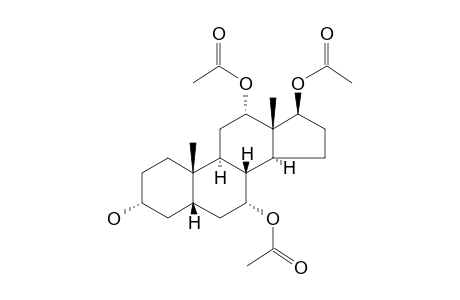 Androstane-3,7,12,17-tetrol, 7,12,17-triacetate, (3.alpha.,5.beta.,7.alpha.,12.alpha.,17.beta.)-